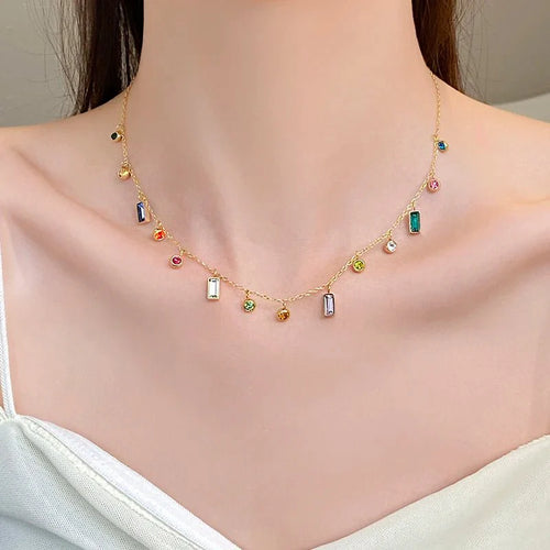 Skanto | Spredte Delikate Krystaller Choker Smykke