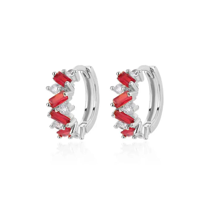 Skanto | Spredte Diamant Hoop Øredobber