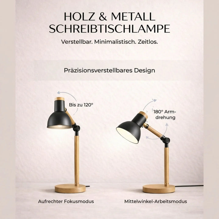 HoutLicht Skrivebordslampe for Skrivebord | Skanto