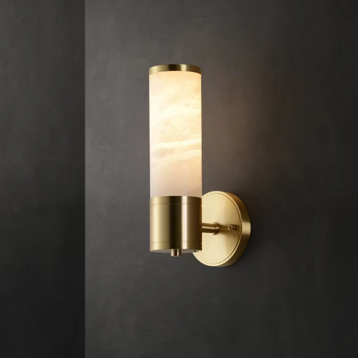 Skanto | Stilig vegglampe i gullskygge inspirert