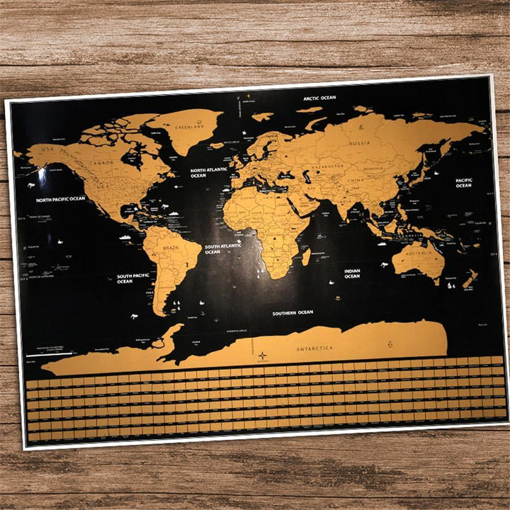 Scratch Off World Map Poster | Skanto