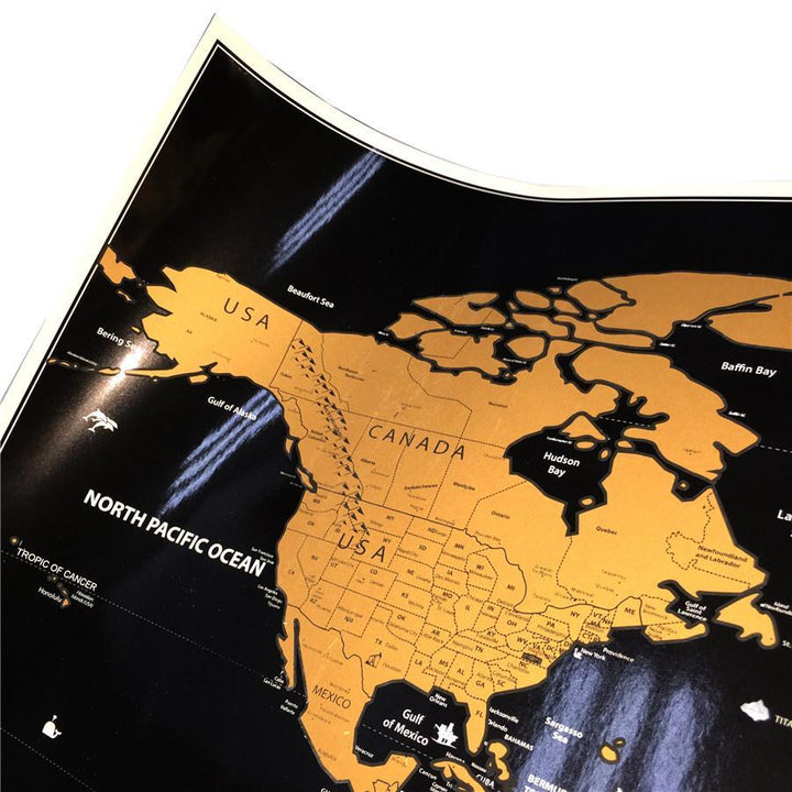 Scratch Off World Map Poster | Skanto