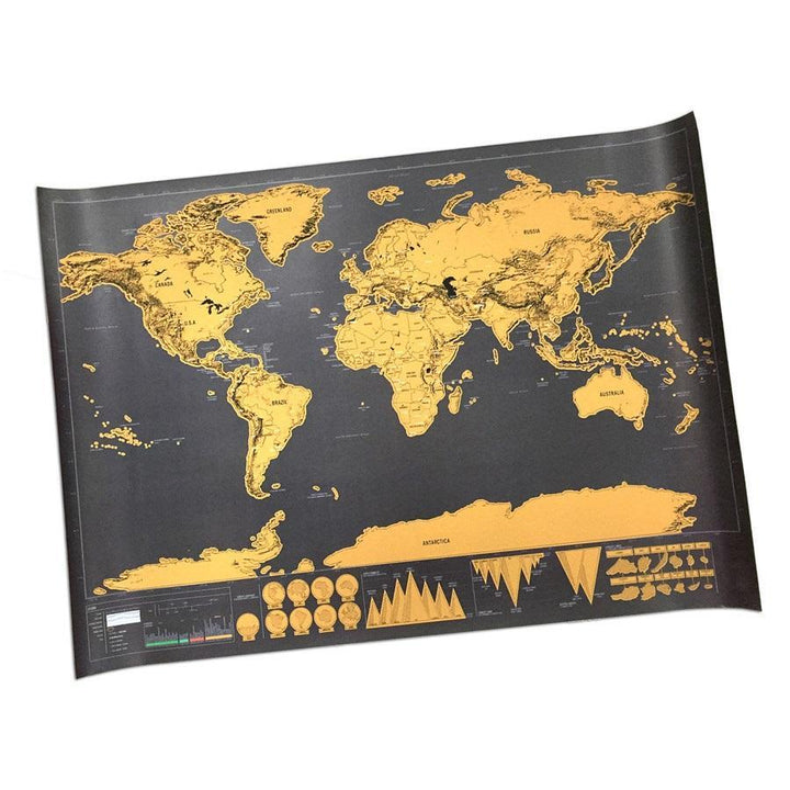 Scratch Off World Map Poster | Skanto