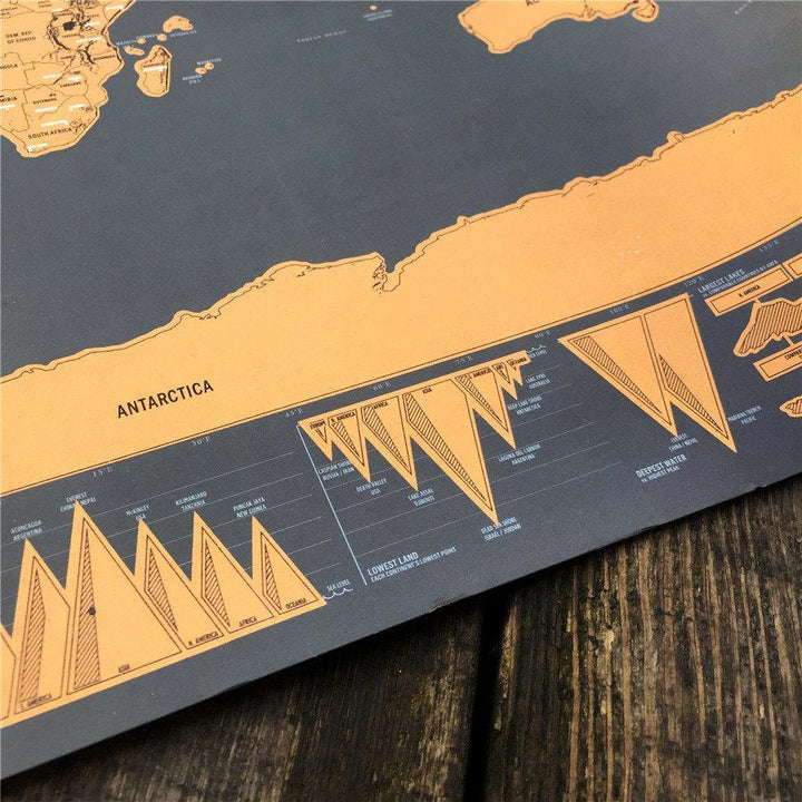 Scratch Off World Map Poster | Skanto