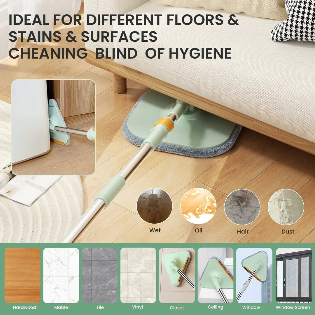 Frendorf | Selvvridende Flat Mopp med Bøtte - SpinMop