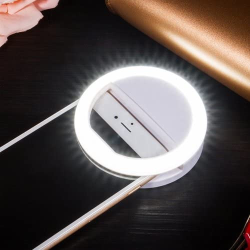 Bærbar Selfie Ring Lys - GlowSnap | Skanto