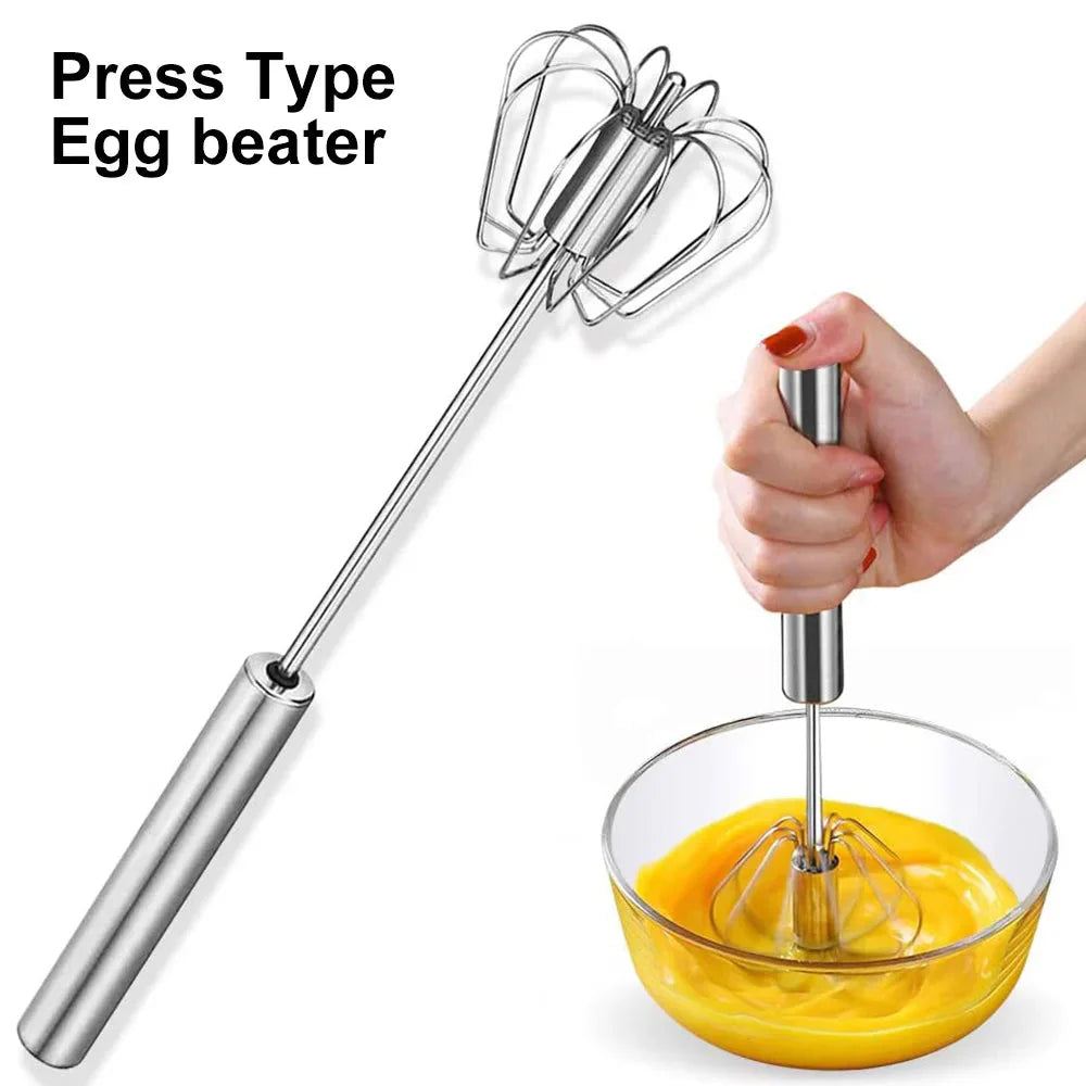 Semi-automatisk eggevisp i rustfritt stål presse-type eggevisp | Skanto