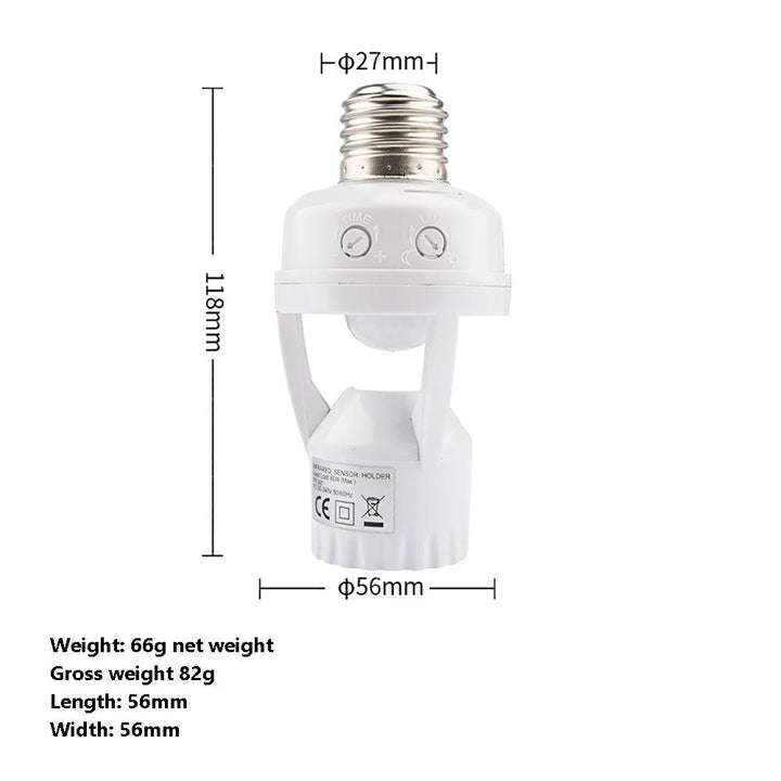 Smart bevegelsessensor lampeholder Skanto
