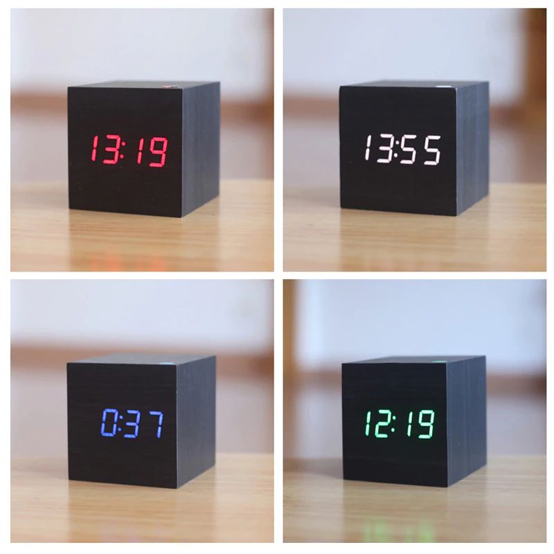 Skanto | Cube Digital Bordklokke Moderne Interiørdekor