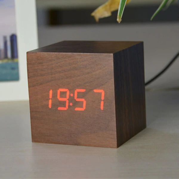 Skanto | Cube Digital Bordklokke Moderne Interiørdekor