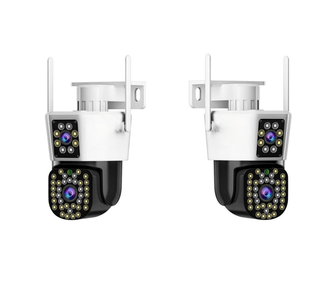 DualGuard Max 2-Pack – 360° Sikkerhetskamera Sett med Nattvisjon | Skanto