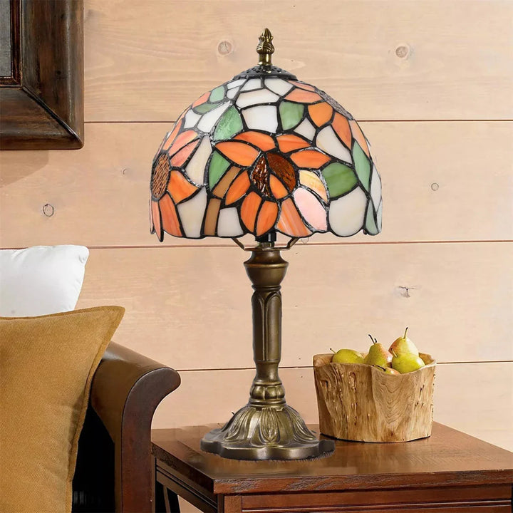 Skanto | Antikk Farget Glasslampe