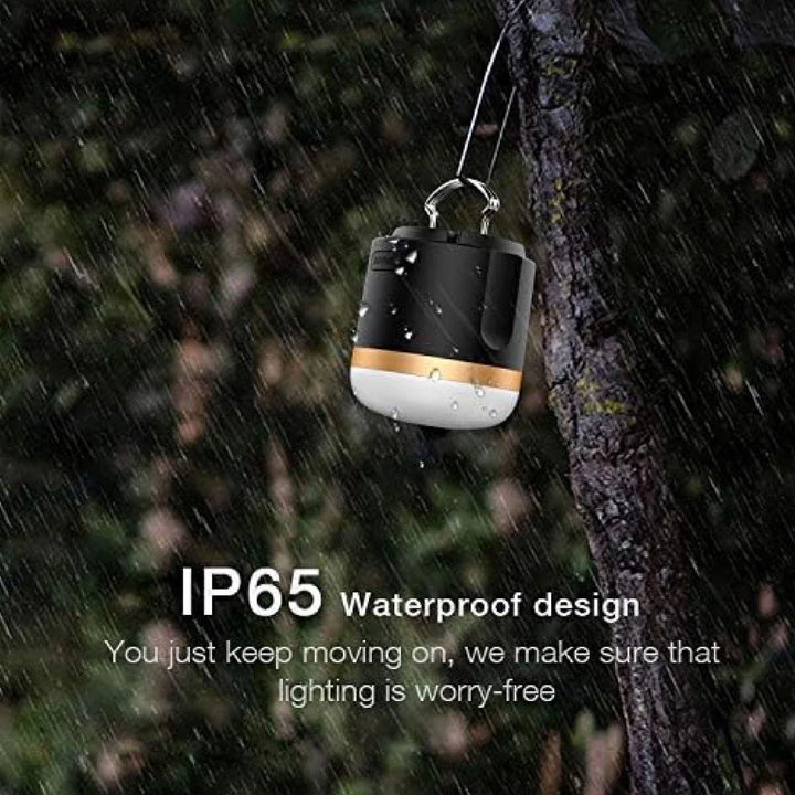 Skanto | Bærbar LED Campinglampe med Power Bank – Oppladbar, USB-tilkobling, for utendørs bruk og nødsituasjoner