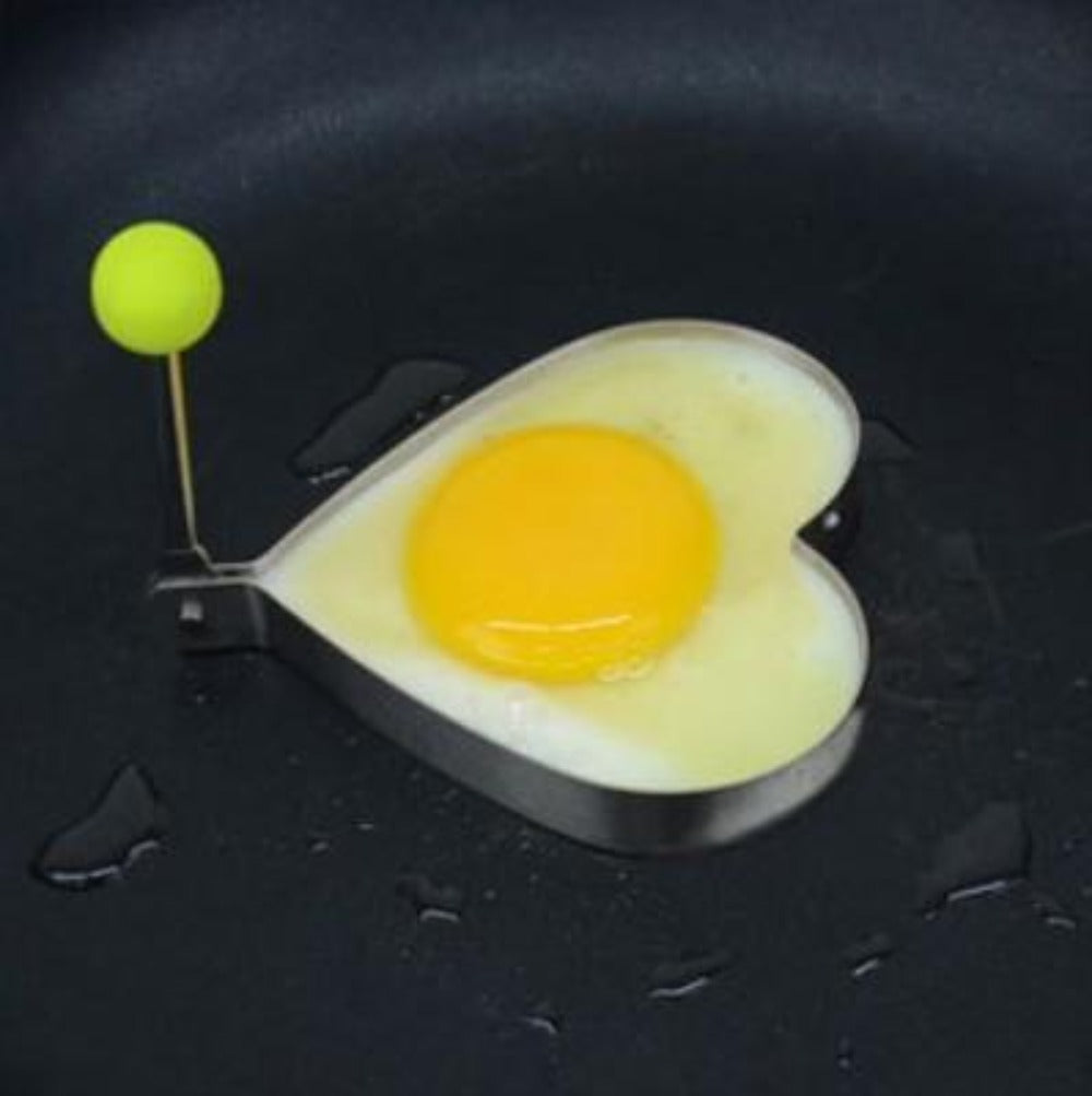 Skanto | Stål Stekt Egg Pannekake Formings Mold 4 stk sett