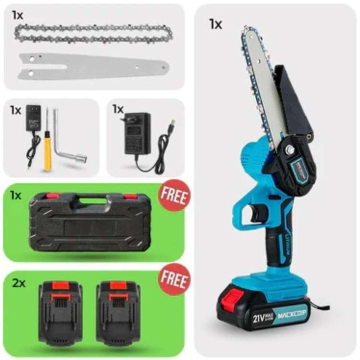 Skanto | SharpCut 6” Trådløs Motorsag | Kraftig og Ergonomisk | Lett Vekt