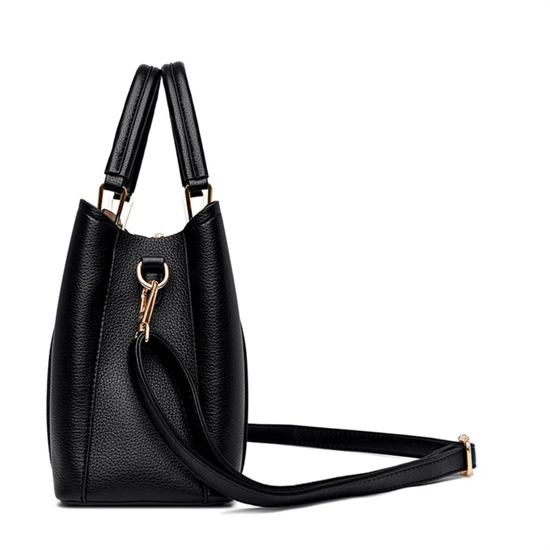 Skanto | Vivian Luksuriøs Skulderveske – Elegant PU Skinn Håndveske med Crossbody Stropp