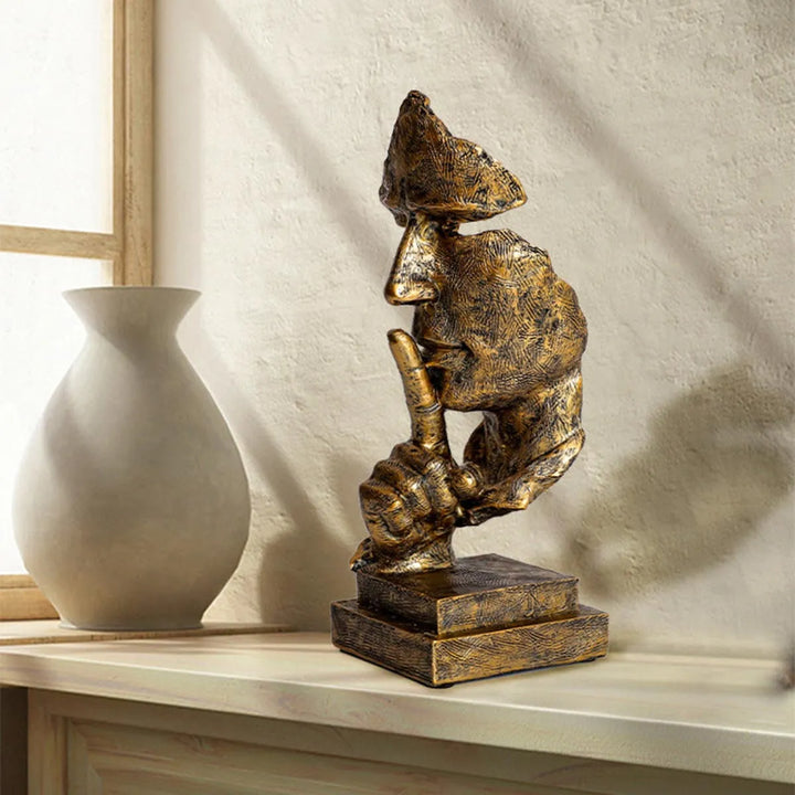 Abstract Thinker Skulptur – Moderne Deco Figur laget av Harpiks | Perfekt for Stue & Kontor | Skanto
