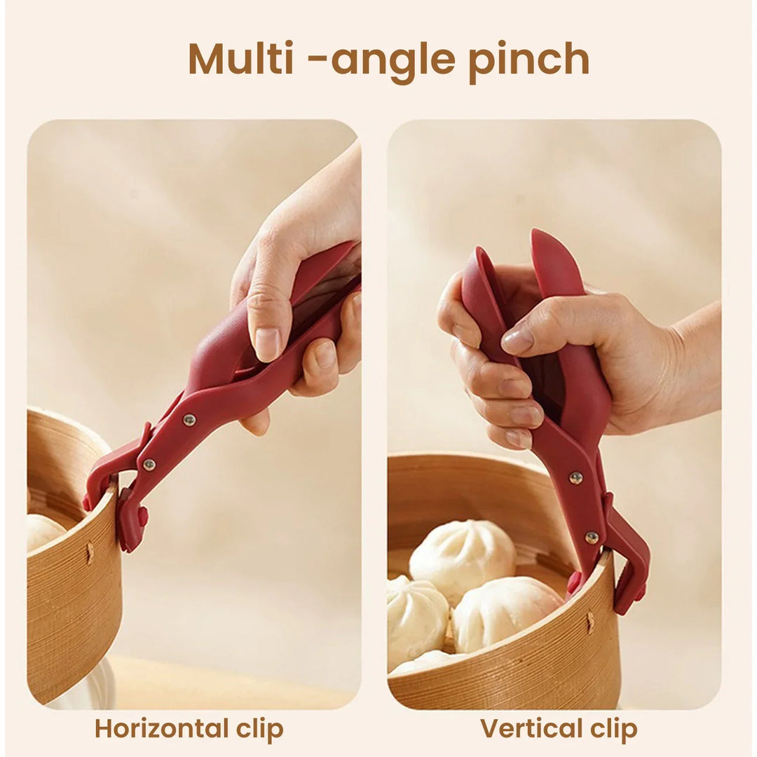 Silicone Anti-Scald Clip Heat Resistant Plate Bowl Lifter Pot Holder | Skanto