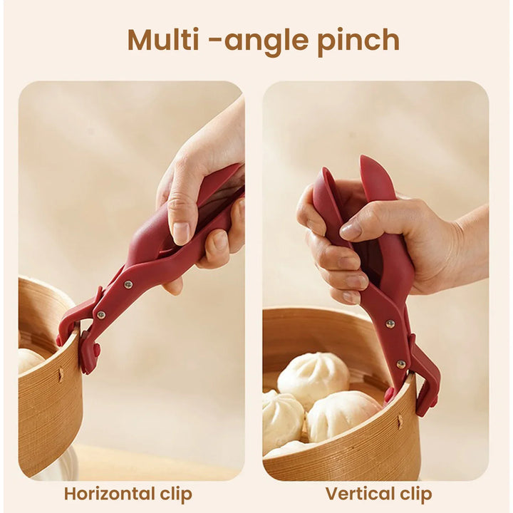 Silicone Anti-Scald Clip Heat Resistant Plate Bowl Lifter Pot Holder | Skanto