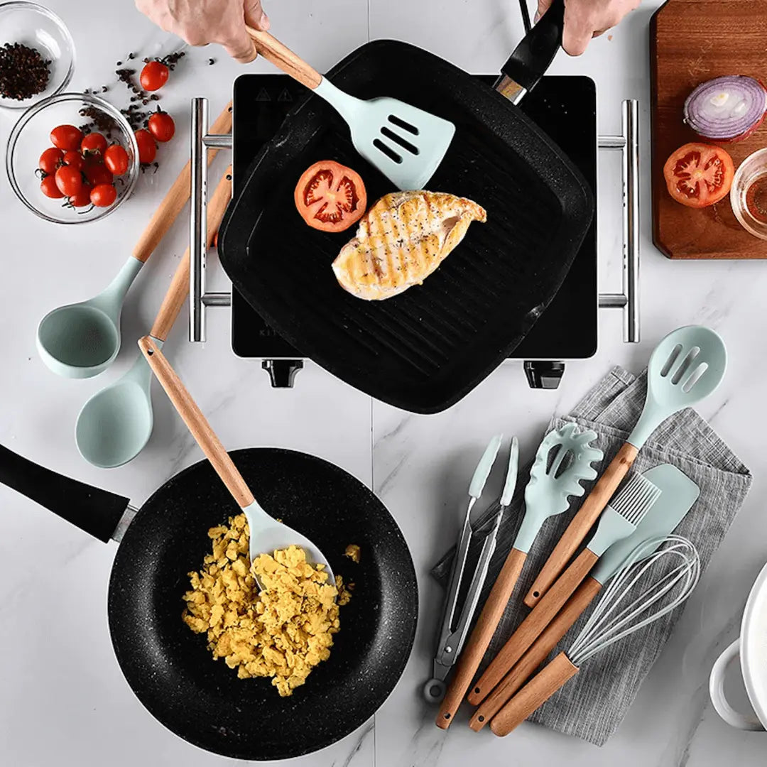Skanto | Silikon Kjøkkenredskapssett - FlexiChef