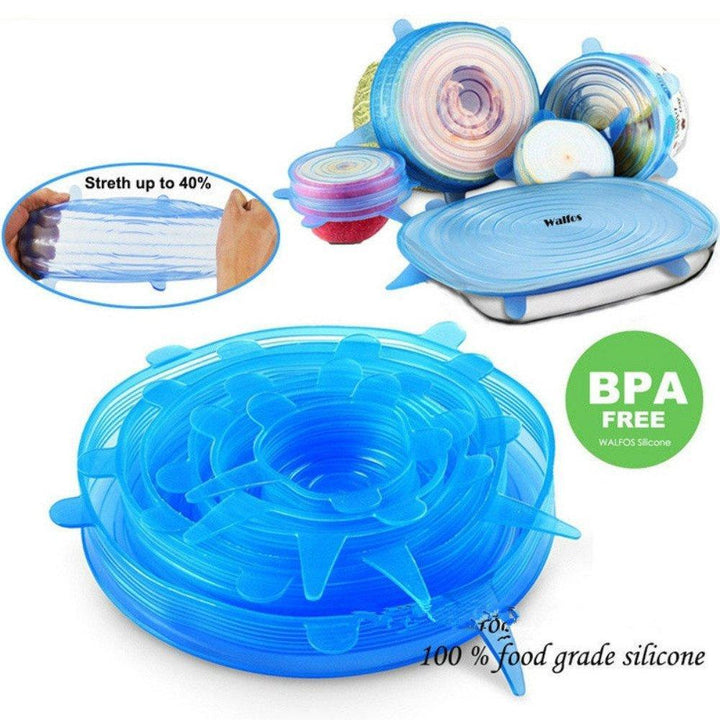 Universelle Silikon Stretch Lokks 6 Pakke | Skanto