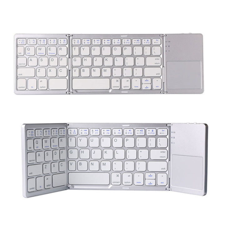 Skanto | Sammenleggbart Bluetooth-tastatur | Innebygd Berøringsplate | Svart