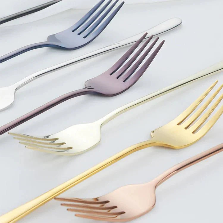 Silvéra – Elegante Essgabel, robustes, plattiertes Edelstahlbesteck