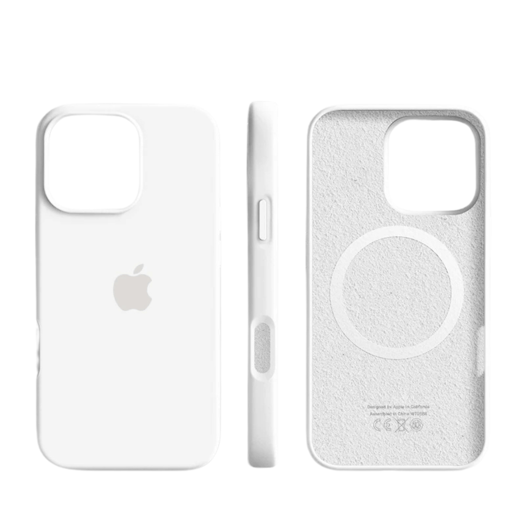 SILVRAMAG – Premium Silikon MagSafe Hülle for iPhone med Soft-Touch-Schutz