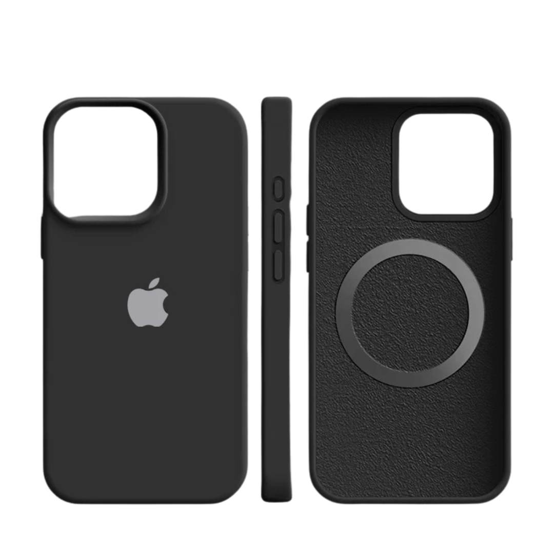 SILVRAMAG – Premium Silikon MagSafe Hülle for iPhone med Soft-Touch-Schutz