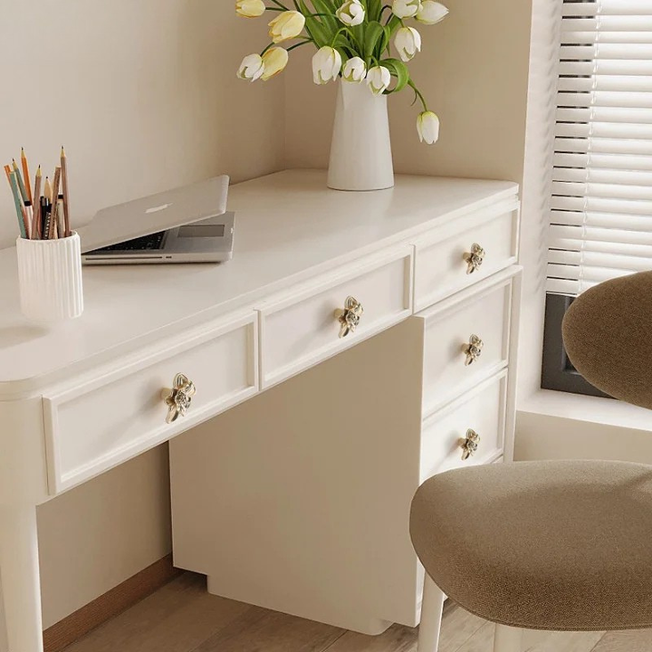 Single Hole Creative Petal Cabinet Knobs Furniture Handles Drawer Pull | Skanto