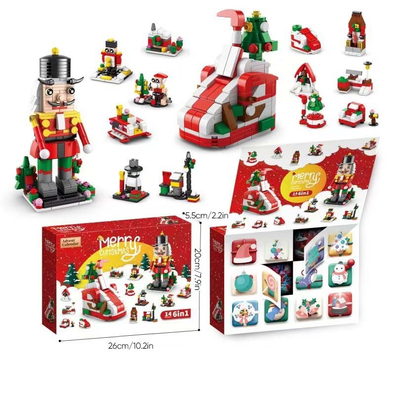 BuildJoy - Festlige Byggeklosser Adventskalender Skanto