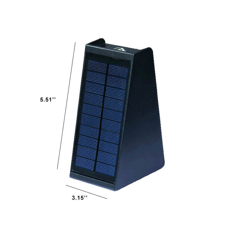 Enkel Solar Trapesformet Utendørs Vanntett Opp og Ned Lys LED Vegglampe | Skanto