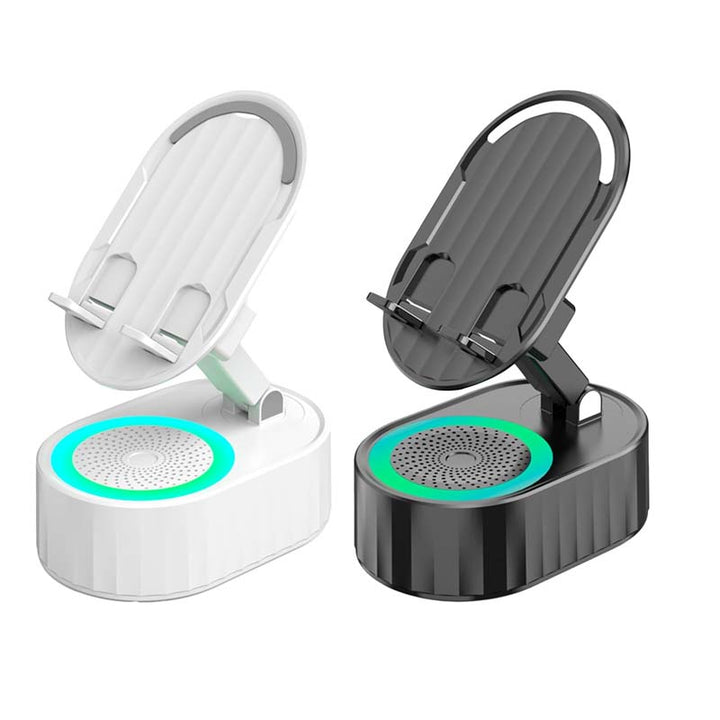 Skanto | Trådløs induksjons lyd Bluetooth-høyttaler 5 i 1 telefonholder