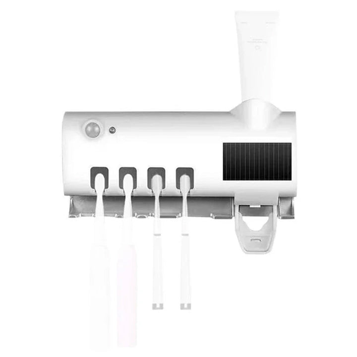 Smart UV Light Sterilizer Tandbørsteholder, Veggmontert Tannkremdispenser | Skanto