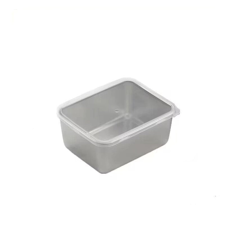 Rustfritt stål kvadratisk plate (med lokk) | Skanto