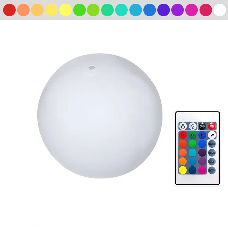 Skanto | Pool Decoration LED Light 16 Farger Lysende Strandball