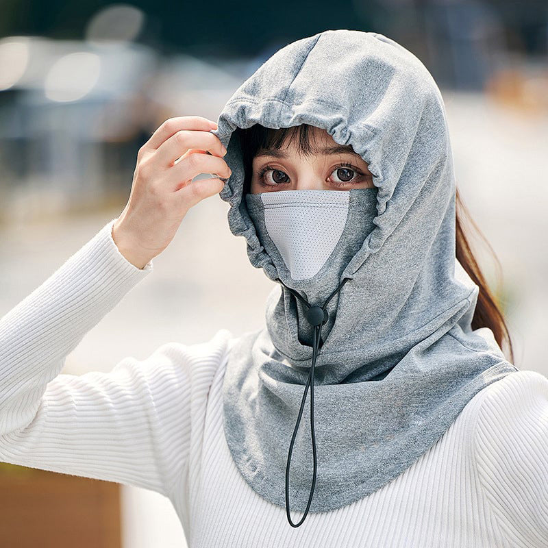 Hettefjes maske med halsvarmer for sykling | Skanto