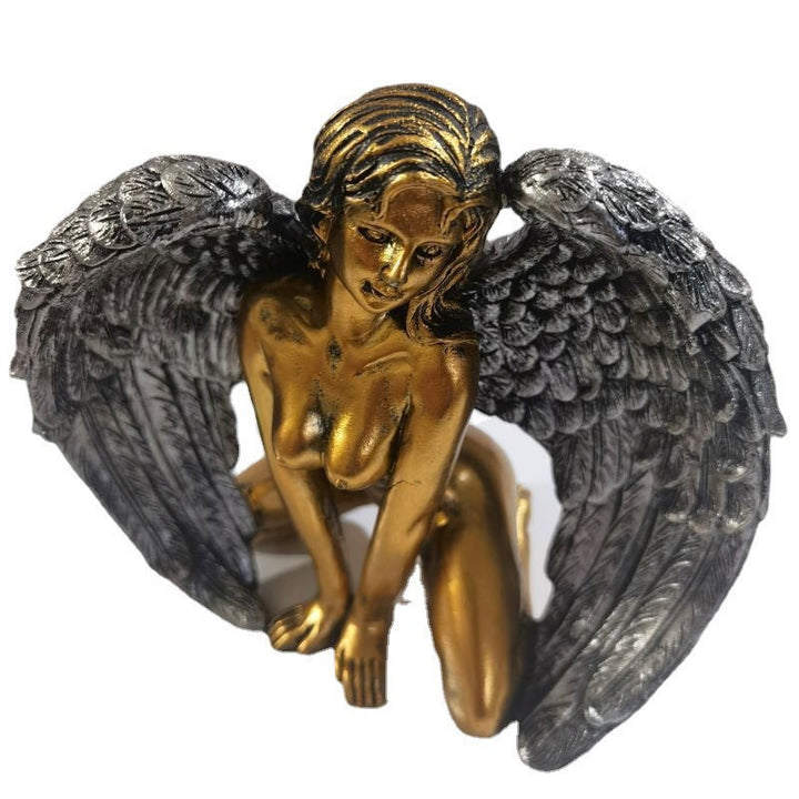 Skanto | Art Angel Kvinnelige Kvinne Vinger Knelende Kappe Hatt