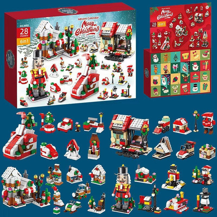 Skanto | Jule adventskalender overraskelse byggekloss-sett