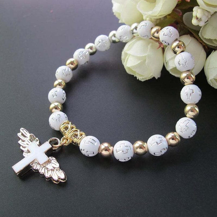 Skanto | Engel Vinge Kors Armbånd
