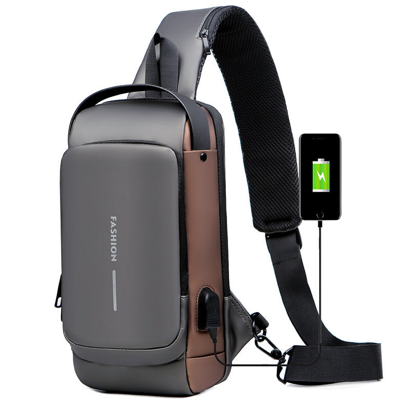 Skanto | USB-lading Sport Sling Tyverisikker Skulderveske