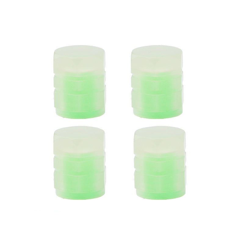 Skanto | Universelle fluorescerende ventilhetter for dekk, 4 stk