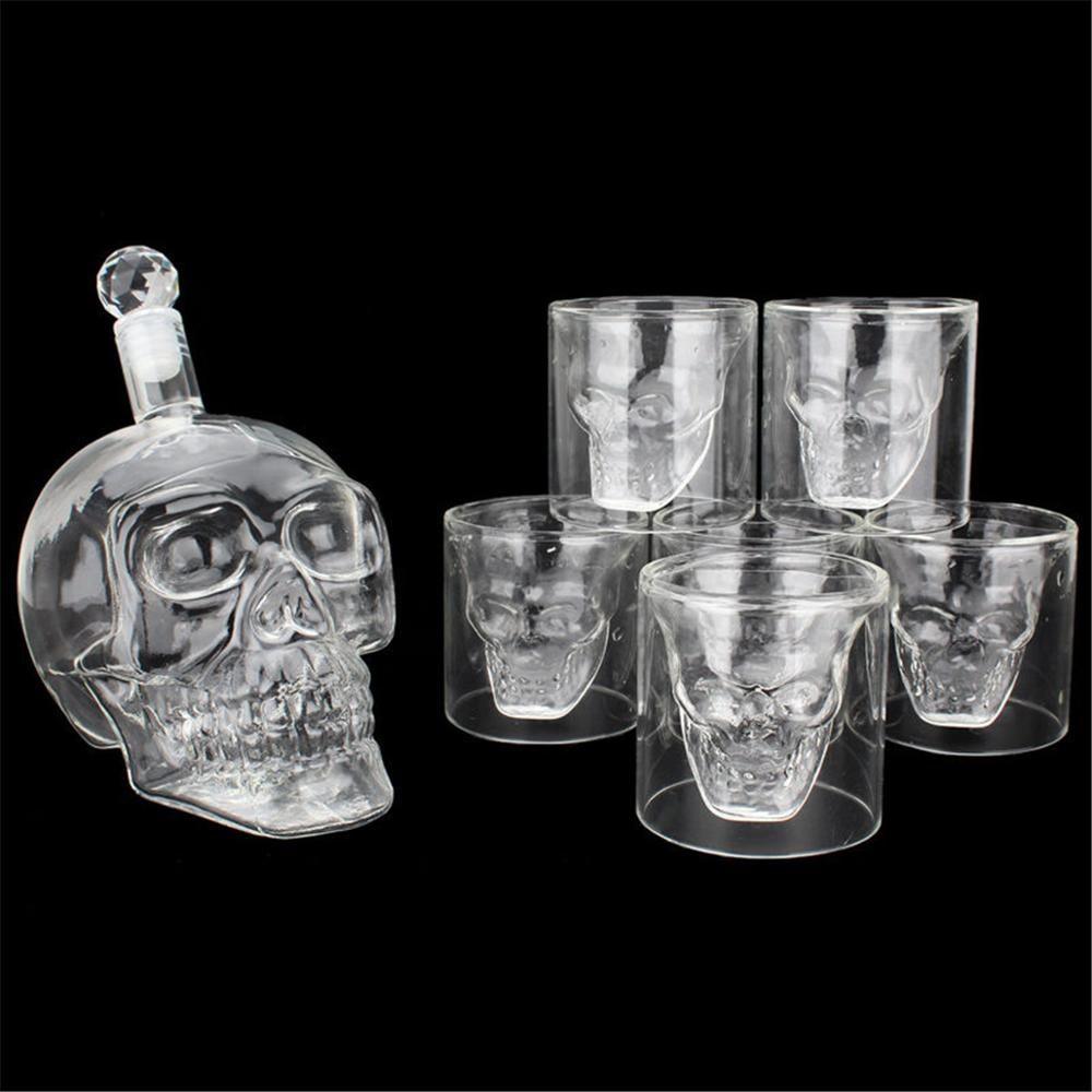 Skanto | Hodeskalle glasssett karaffel og glass