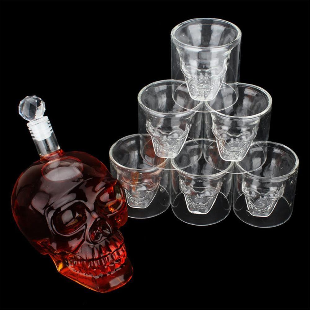 Skanto | Hodeskalle glasssett karaffel og glass