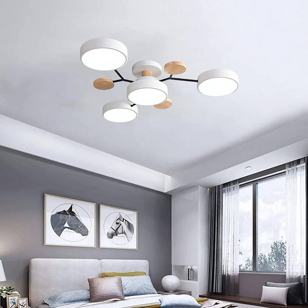 Moderne LED-Deckenleuchte, flachemontering