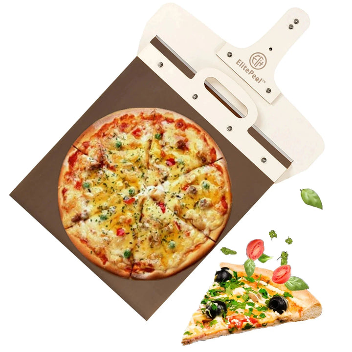 Glidende Pizzapadle Spade Avtakbart Trehåndtak Pizzaspade med Tarper | Skanto