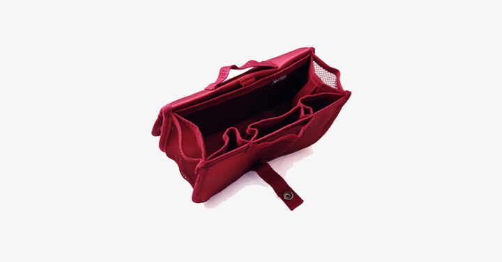 Skanto | Slim Bag-in-Bag - Laget av bomull og polyester - Bærbar og liten størrelse - Flere glidelåslommer - Passer i kofferten din - Fargevariasjoner