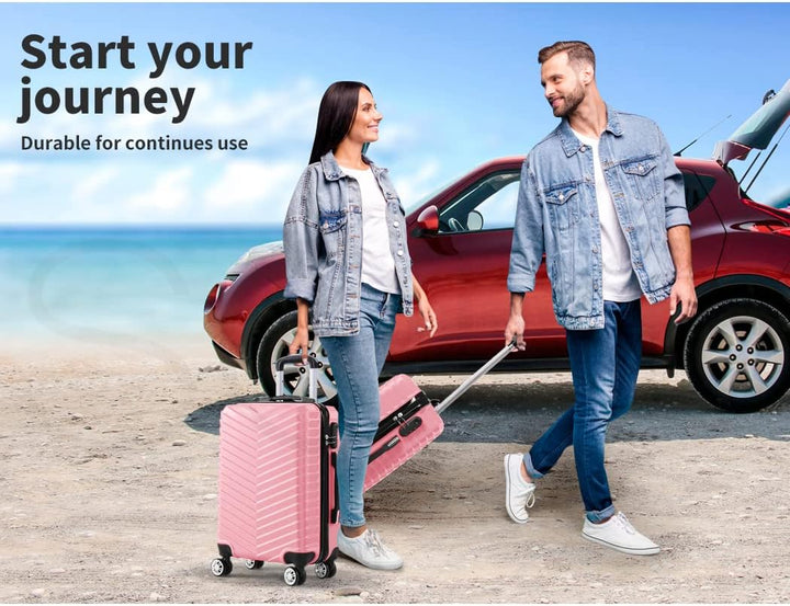 Hard Shell Carry-On Bagasje med Lås & Spinner Hjul – Rosemont | Skanto