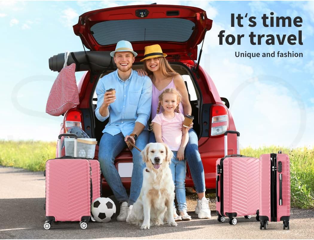 Hard Shell Carry-On Bagasje med Lås & Spinner Hjul – Rosemont | Skanto