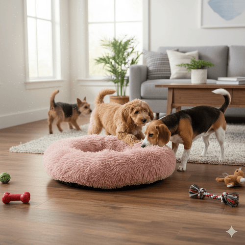 Skanto | SLUMBERPAWS SENG – Beroligende Hundeseng for Dyp, Hvilefull Søvn